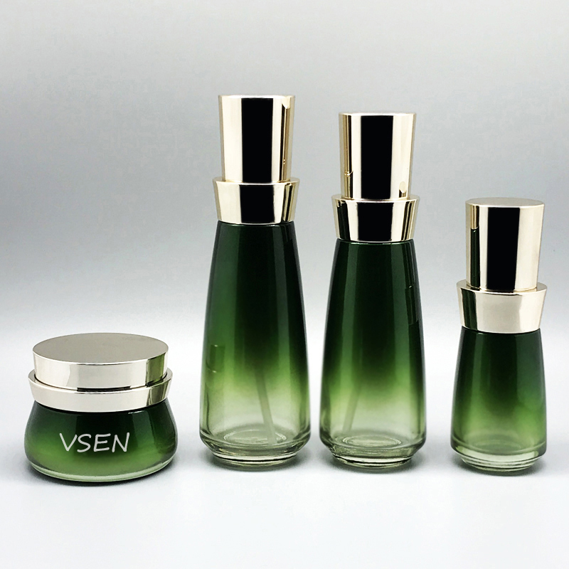 新款套装瓶子  猪肝色开云官方官网登录入口 绿色渐变膏(图3)